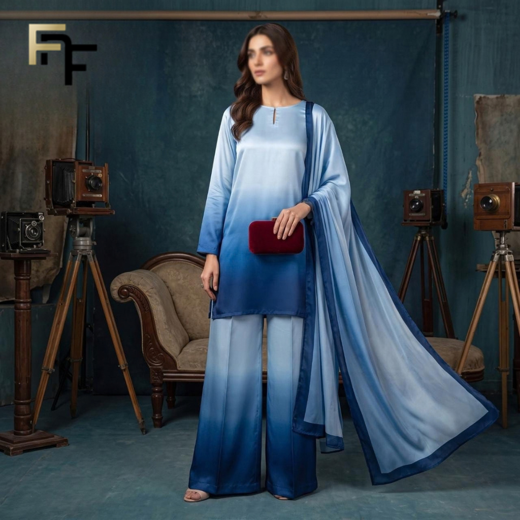 Premium Silk 3-Piece Unstitched Suit – FNF-SLK-012